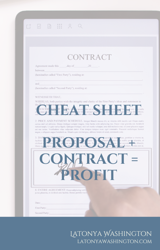 proposal plus contact equals profit